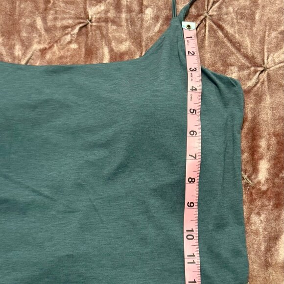 Vuori Lux Cami Cropped Tank in Cape Heather Blue Green, Size XL - Picture 11 of 11